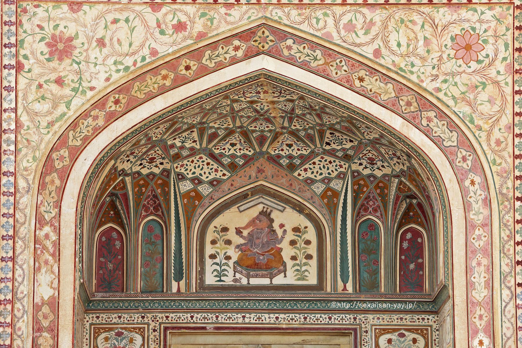 世界遺産フォトギャラリー更新：インド「ラージャスターンの丘陵要塞群」(ジャイプールのアンベール城)