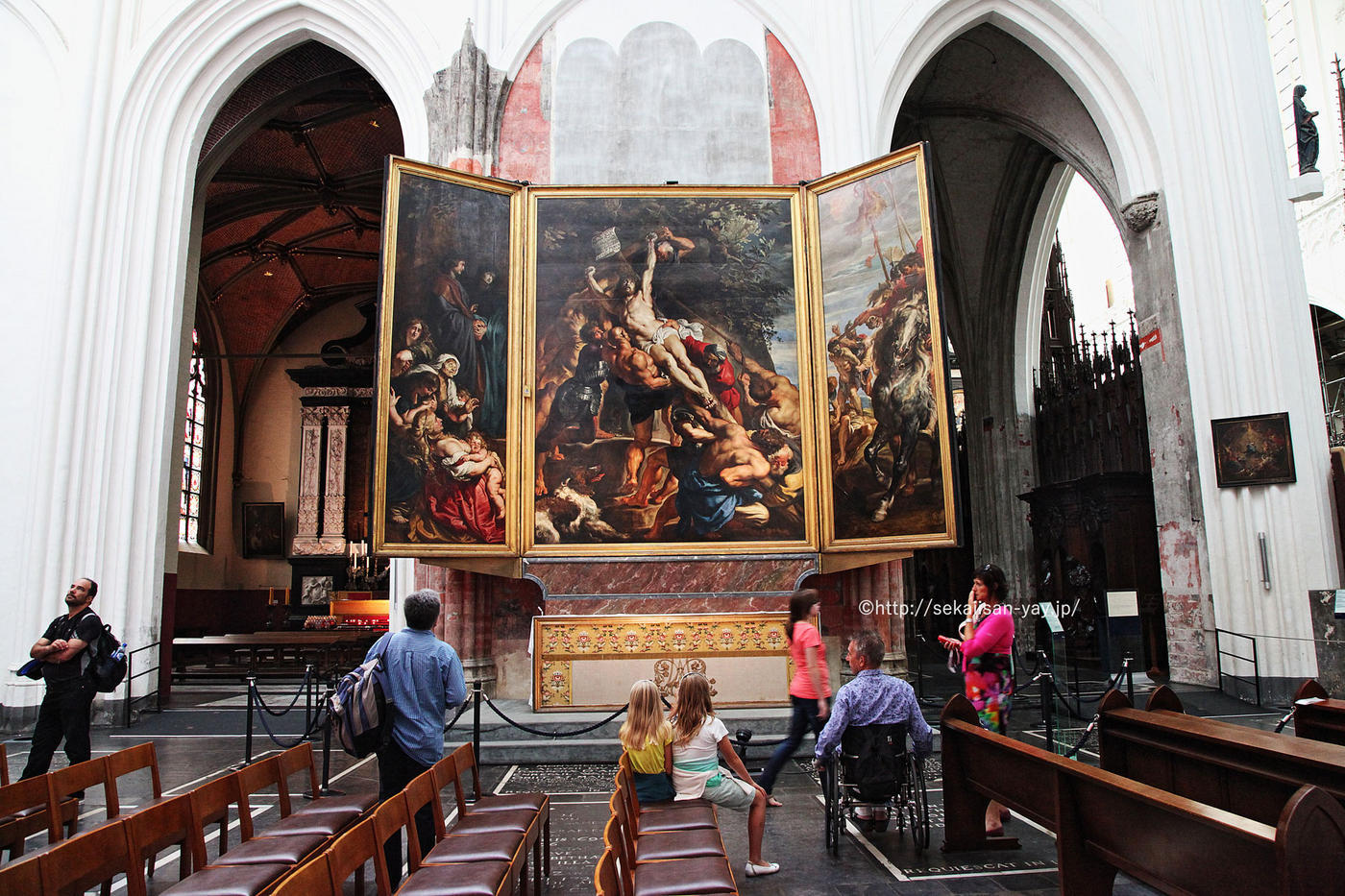 世界遺産「ベルギーとフランスの鐘楼群」ノートルダム大聖堂ルーベンス絵画